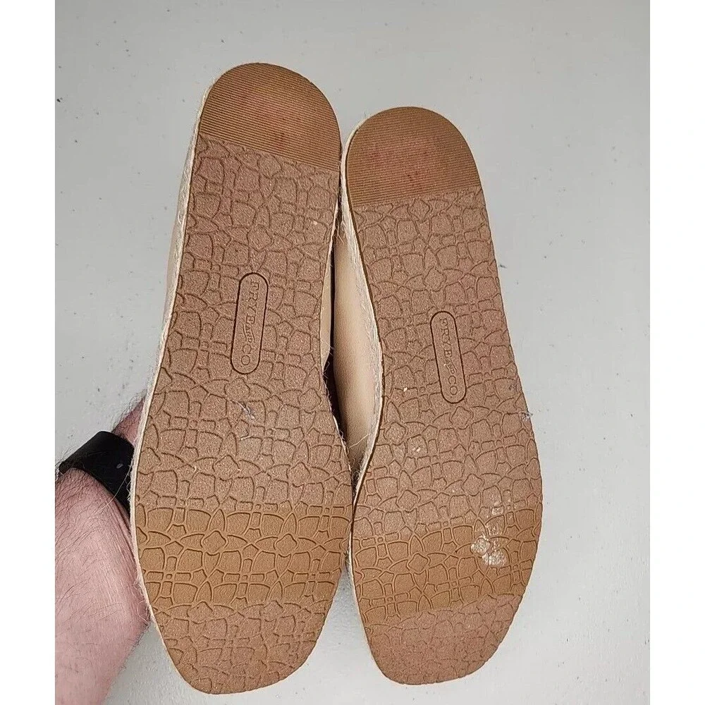 NWOB Frye and Co Willow Ballet Flats Espadrilles Slip On Square Toe Women's 7.5